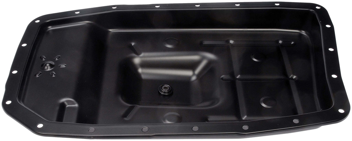 Dorman pan installed under vehicle demonstrating OEM-fit and clearance