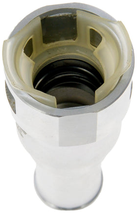 Dorman product packaging with connector beside ruler showing correct scale and easy verification