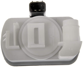 Dorman pump next to ruler showing compact size and simple installation
