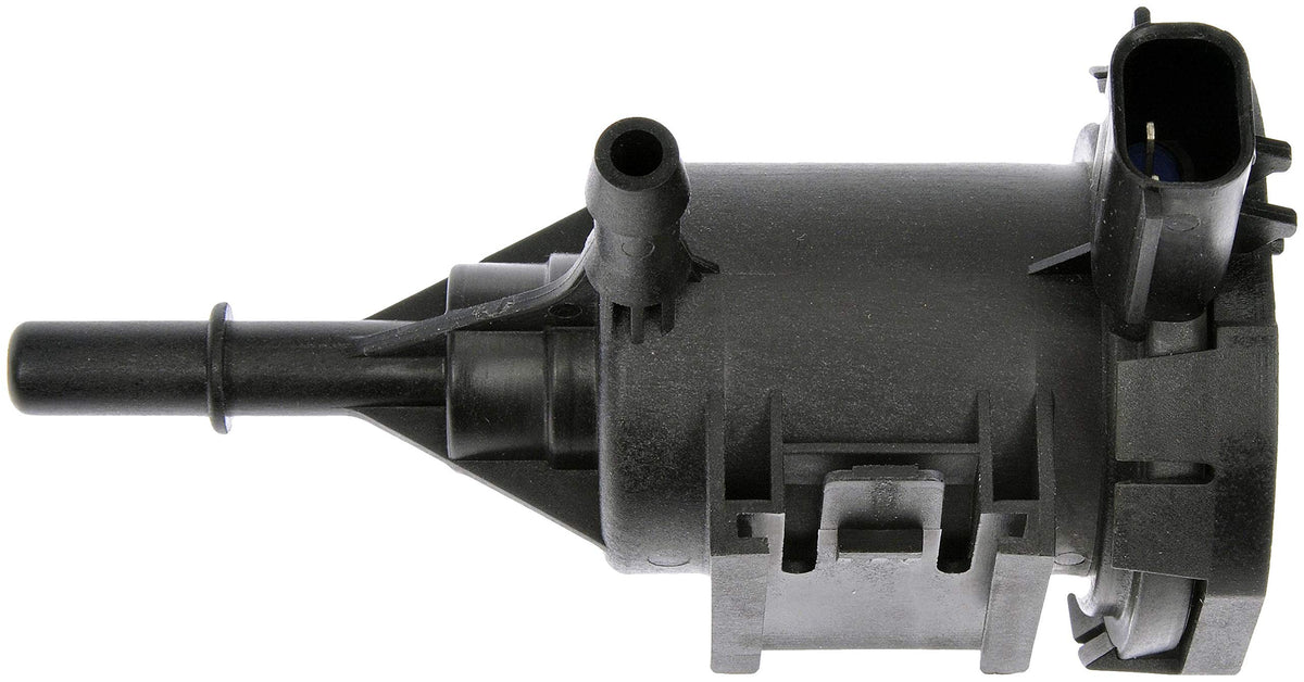 Dorman purge valve close-up of electrical connector for easy plug-and-play benefit