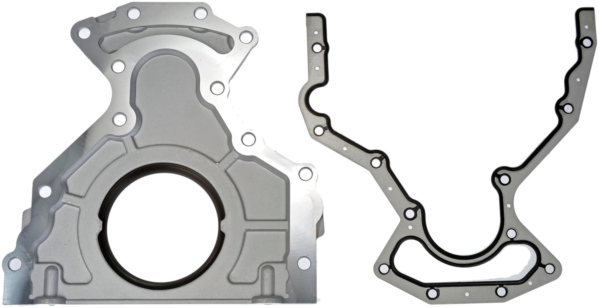Dorman cover installed on engine illustrating correct alignment and benefit