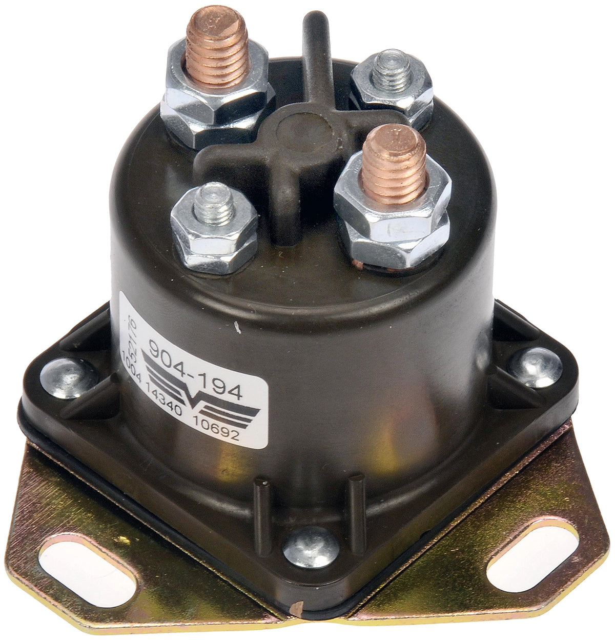 Dorman relay front view showing housing and label for easy identification and correct fit