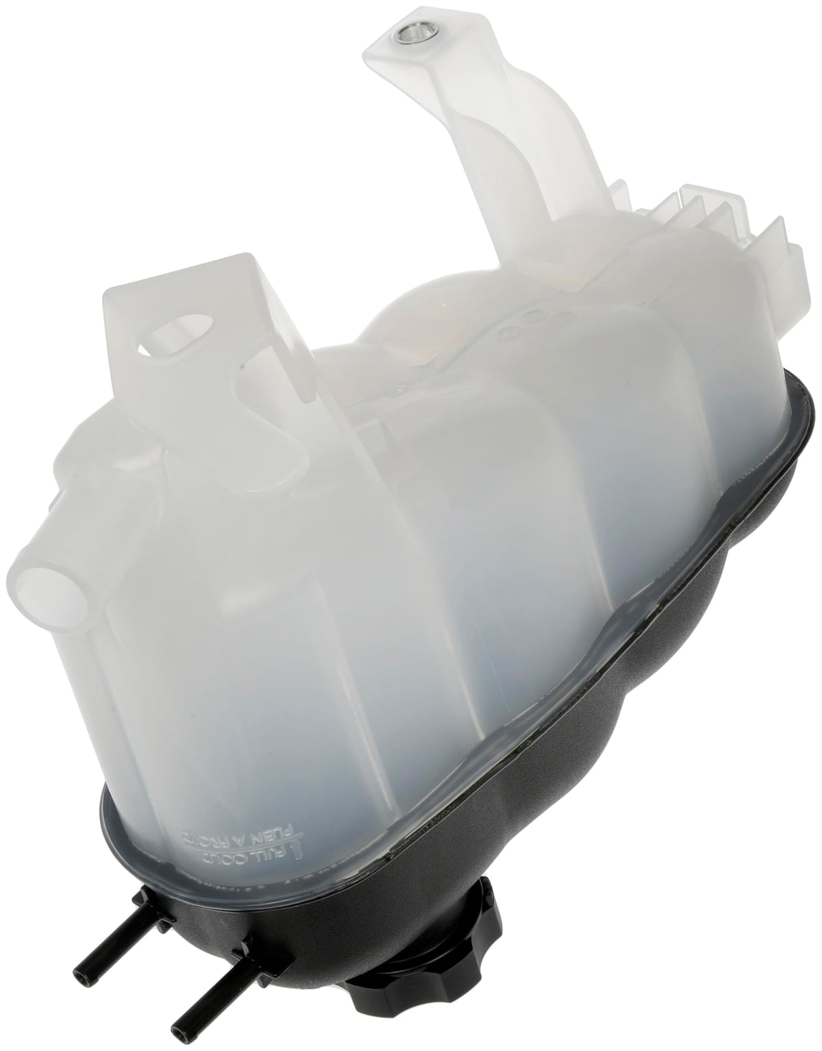 Dorman reservoir installed in engine bay demonstrates plug-and-play fit
