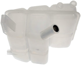 Dorman reservoir side connection detail with hose ports for accurate OEM alignment and leak prevention