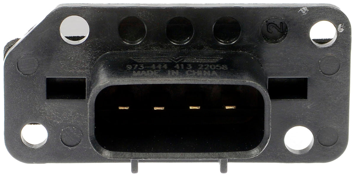 Dorman resistor harness connector closeup illustrating secure electrical connection benefit