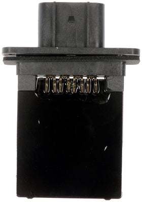 Dorman resistor mounted in vehicle HVAC housing demonstrating easy replacement benefit