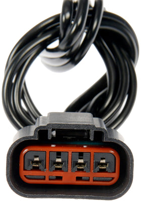 Dorman resistor next to tape measure showing compact size and straightforward fit benefit