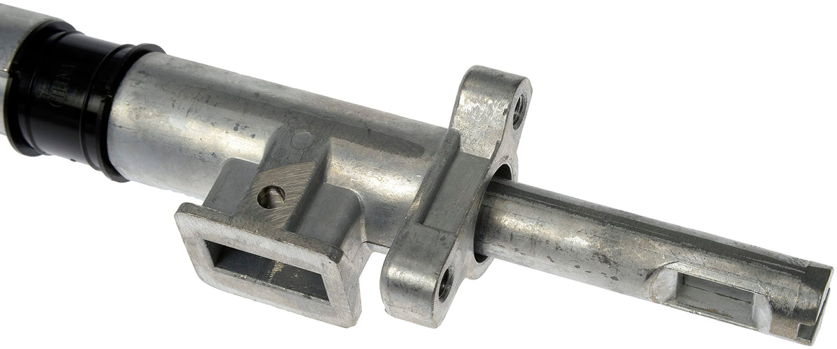 Dorman shift tube next to ruler and packaging showing size and ready-to-install benefit