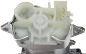 Dorman motor held in hand for size comparison showing compact design and easy handling benefit