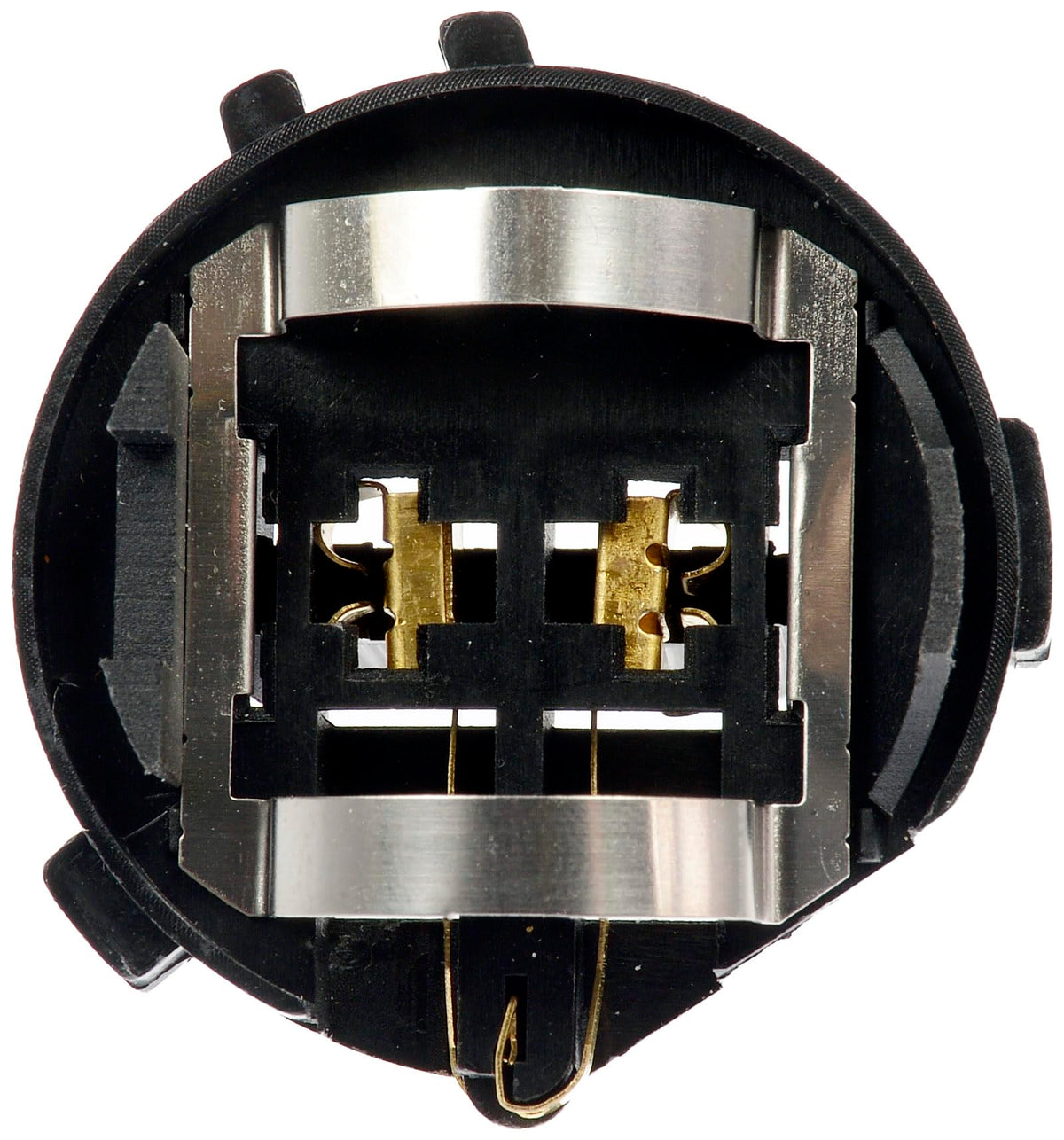 Dorman close-up of corrosion-resistant contacts for secure low-beam conductivity