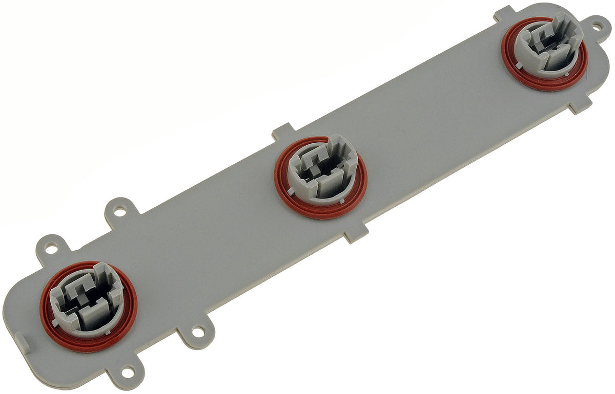 Dorman front view of the tail light circuit board showing connector and mounting for accurate replacement