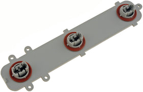 Dorman front view of the tail light circuit board showing connector and mounting for accurate replacement