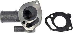 Dorman thermostat housing close-up of sealing surface for leak prevention