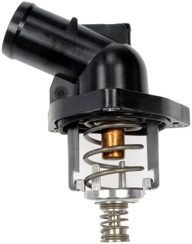 Dorman thermostat housing installed in engine bay demonstrating proper fit and restored coolant flow