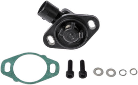 Dorman throttle position sensor front view showing full housing and mounting benefits fit