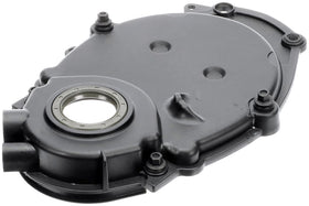 Dorman timing cover front view showing mounting points and correct fit