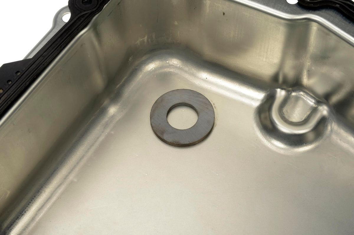 Dorman pan in garage setting showing ease of professional use