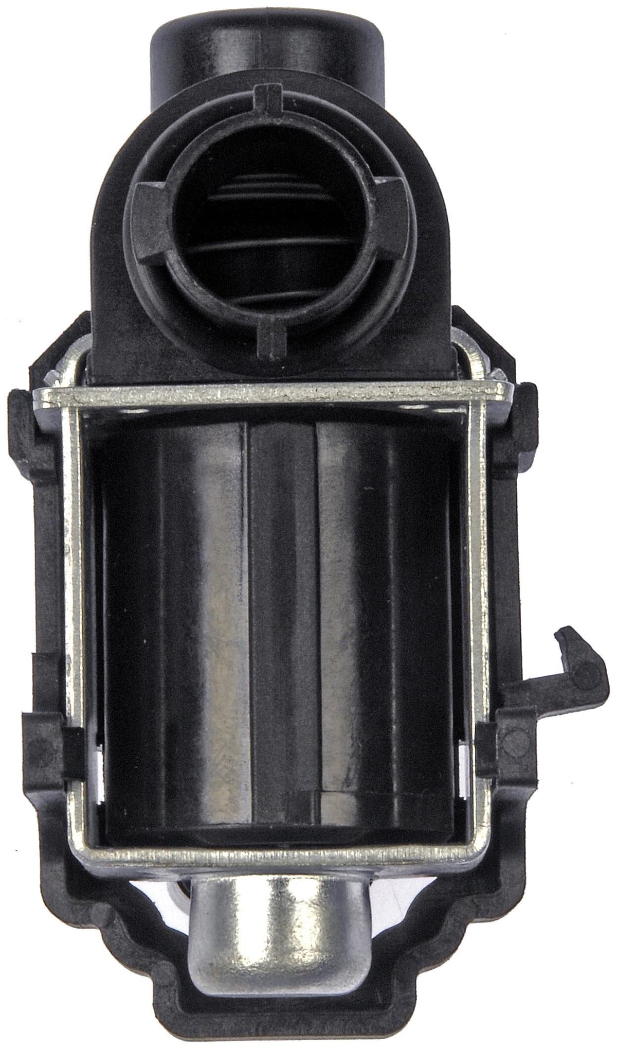 Dorman vent solenoid close-up of electrical connector highlighting secure plug fit
