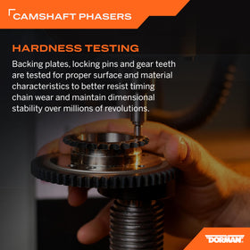 Dorman VVT sprocket held in hands ready to install illustrating ease of handling
