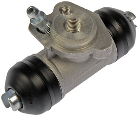 Dorman wheel cylinder front view showing mounting ports and clean finish, ensuring correct fit
