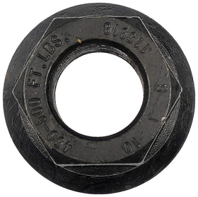 Dorman wheel nut next to ruler showing 30.48 mm length for accurate fit verification