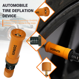 DORNATA attached to truck tire in offroad scene enhancing traction setup