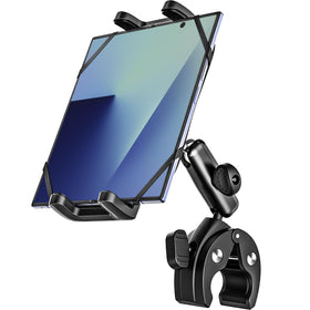 Dosvsi front view clamp mounted on handlebar showing secure grip
