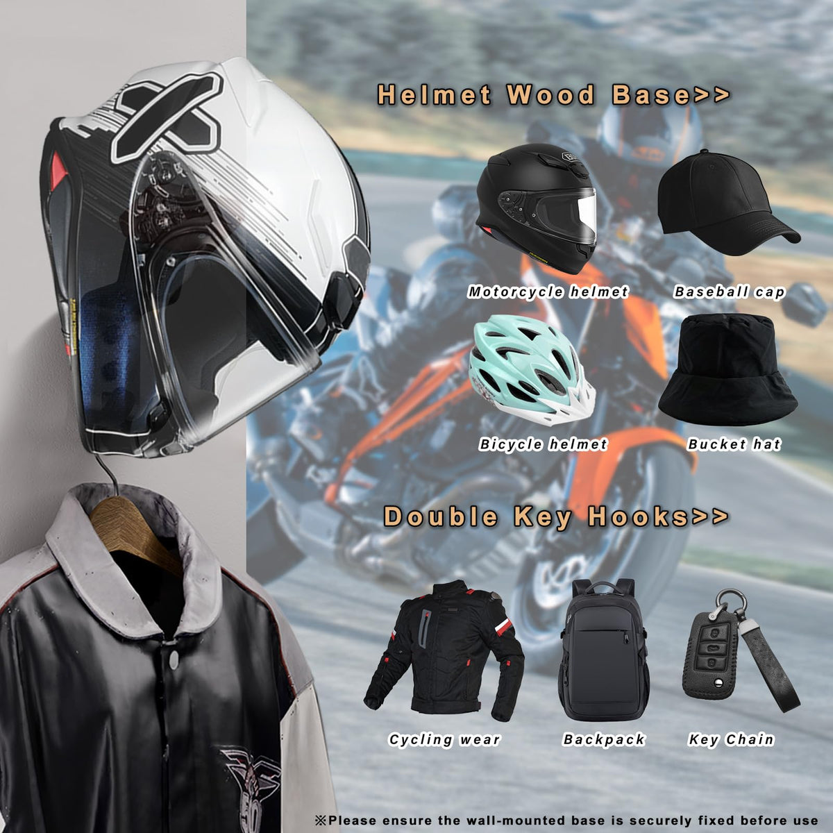 DOTANLEXO scale with full-face helmet showing size and fit