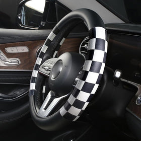 Dotesy front view showing lattice steering cover and neat stitching for style