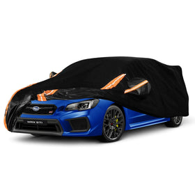 Dototow front view on Subaru WRX showing full protective coverage and secure fit