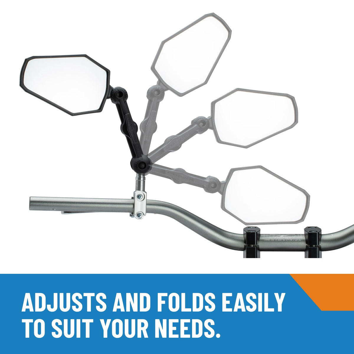 Doubletake Mirror detailed view of extended arm highlighting rigidity