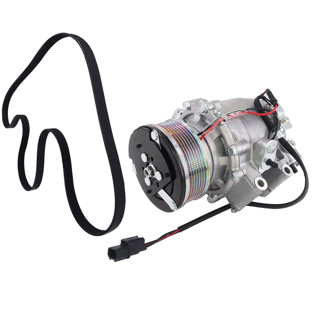 DOVOSO front view of compressor showing clean casting and ready-fit benefit