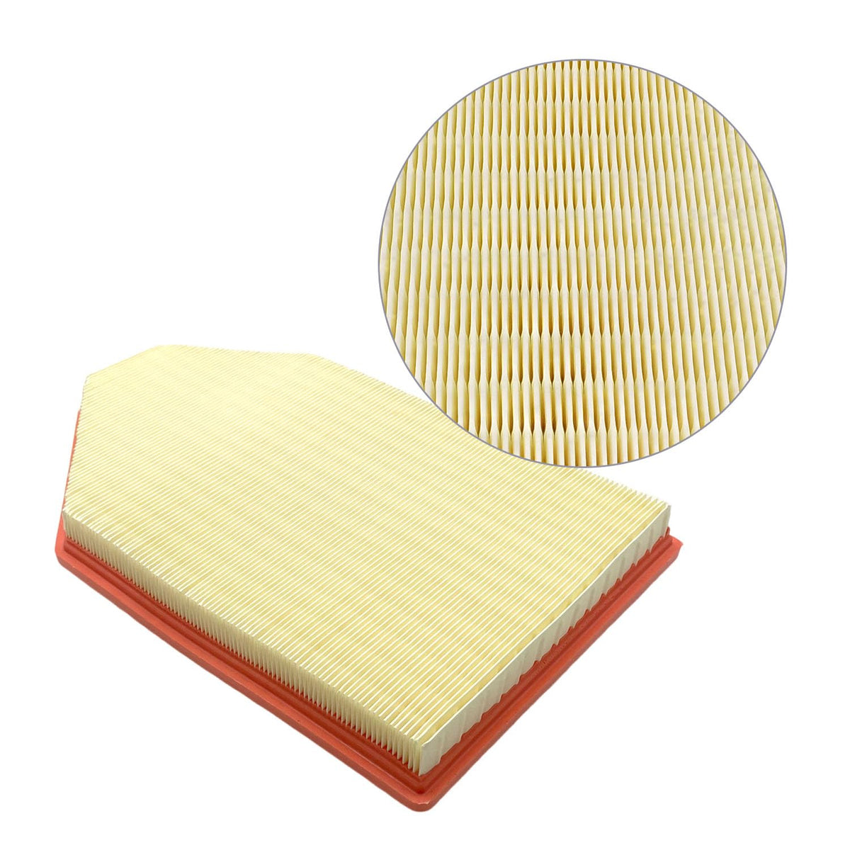 DOVOSO kit laid out with engine and cabin filters plus packaging for clear contents