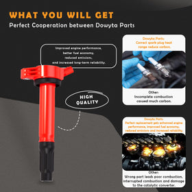 DOWYTA single ignition coil close-up highlighting durable housing and heat dissipation