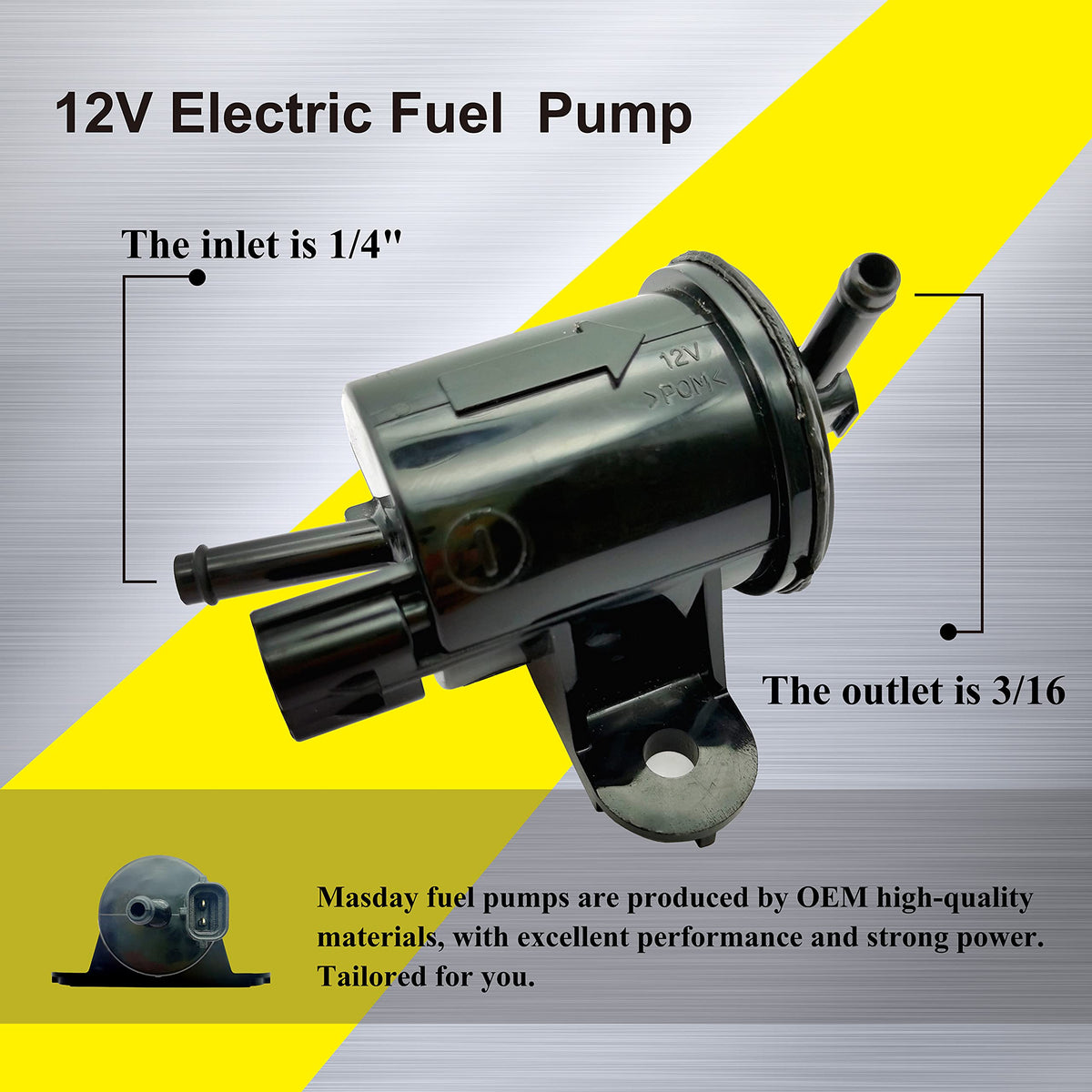 DPHXF Masday close-up of pump body showing durable construction and leak prevention