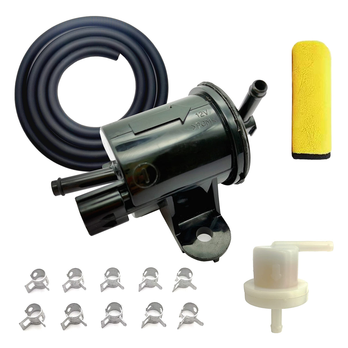 DPHXF Masday front view of fuel pump and complete replacement kit for convenience