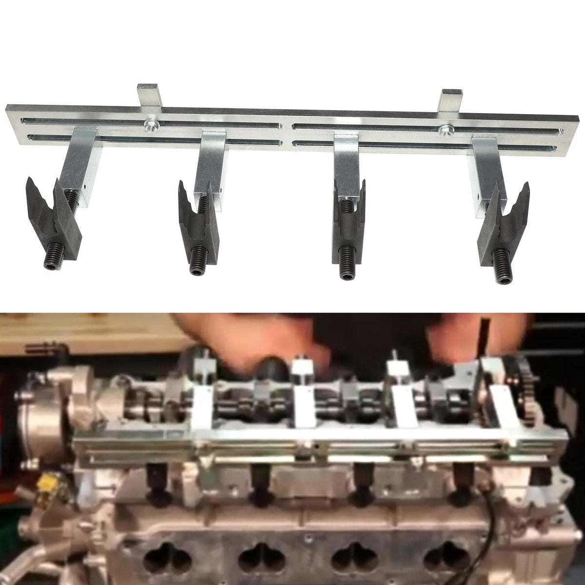 DPTOOL in-use on Multiair actuator demonstrating safe spring plate compression