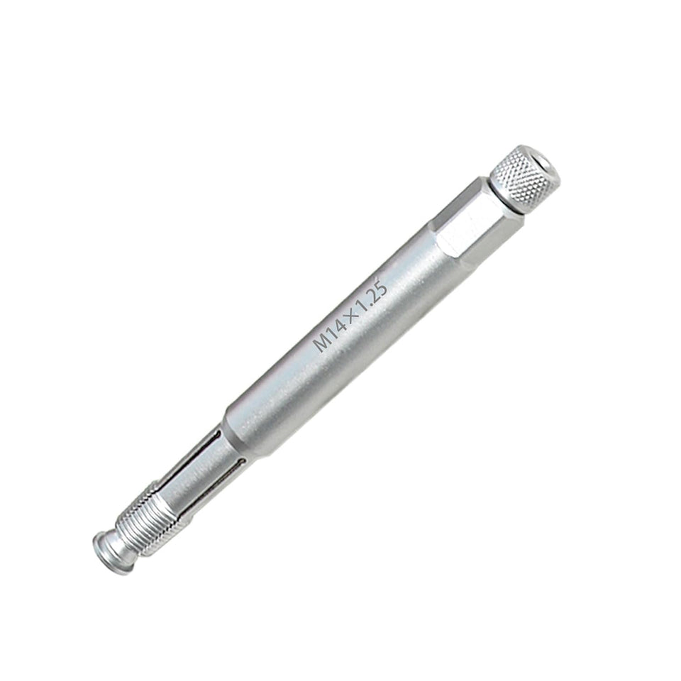 DPTOOL 14mm back tap front view showing thread profile and durable finish benefits clear repair work