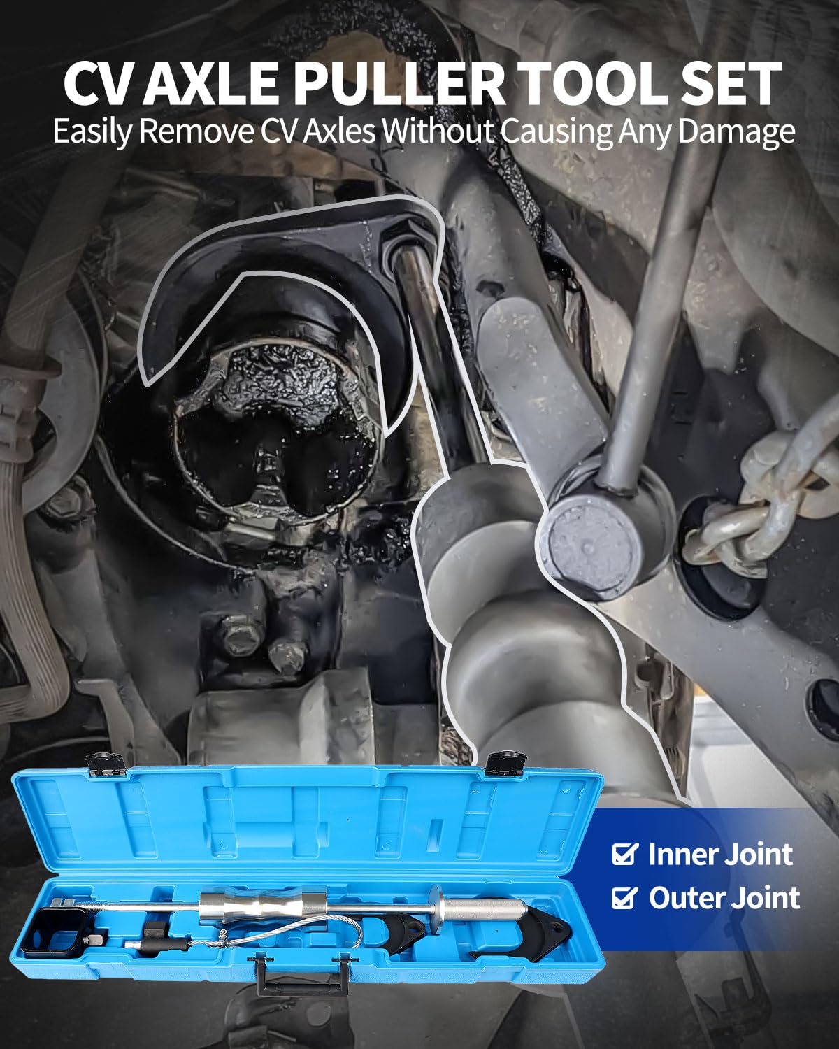 DPTOOL 63mm CV fork close-up displays secure fit and reliable extraction