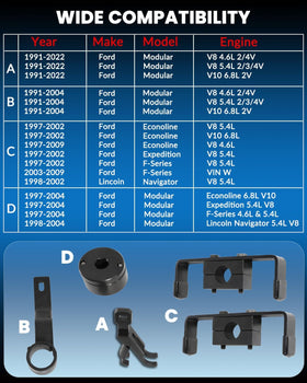 DPTOOL camshaft holding tool detail showing hardened metal for reliable cam alignment