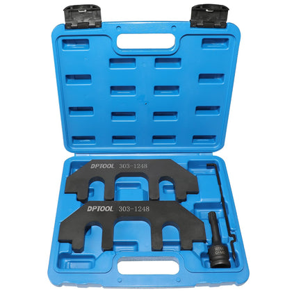 DPTOOL camshaft holding kit front layout showing all pieces and benefit of organized repair