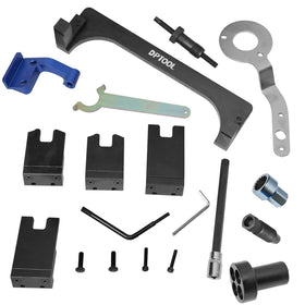 DPTOOL close-up of machined camshaft locking tool showing durability and precision alignment benefit