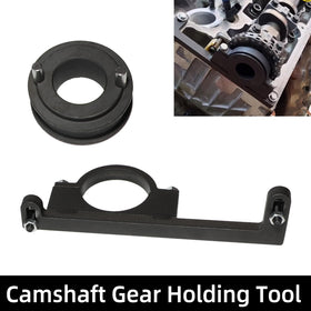 DPTOOL tool engaged on a Ford engine showing safe timing lock benefit