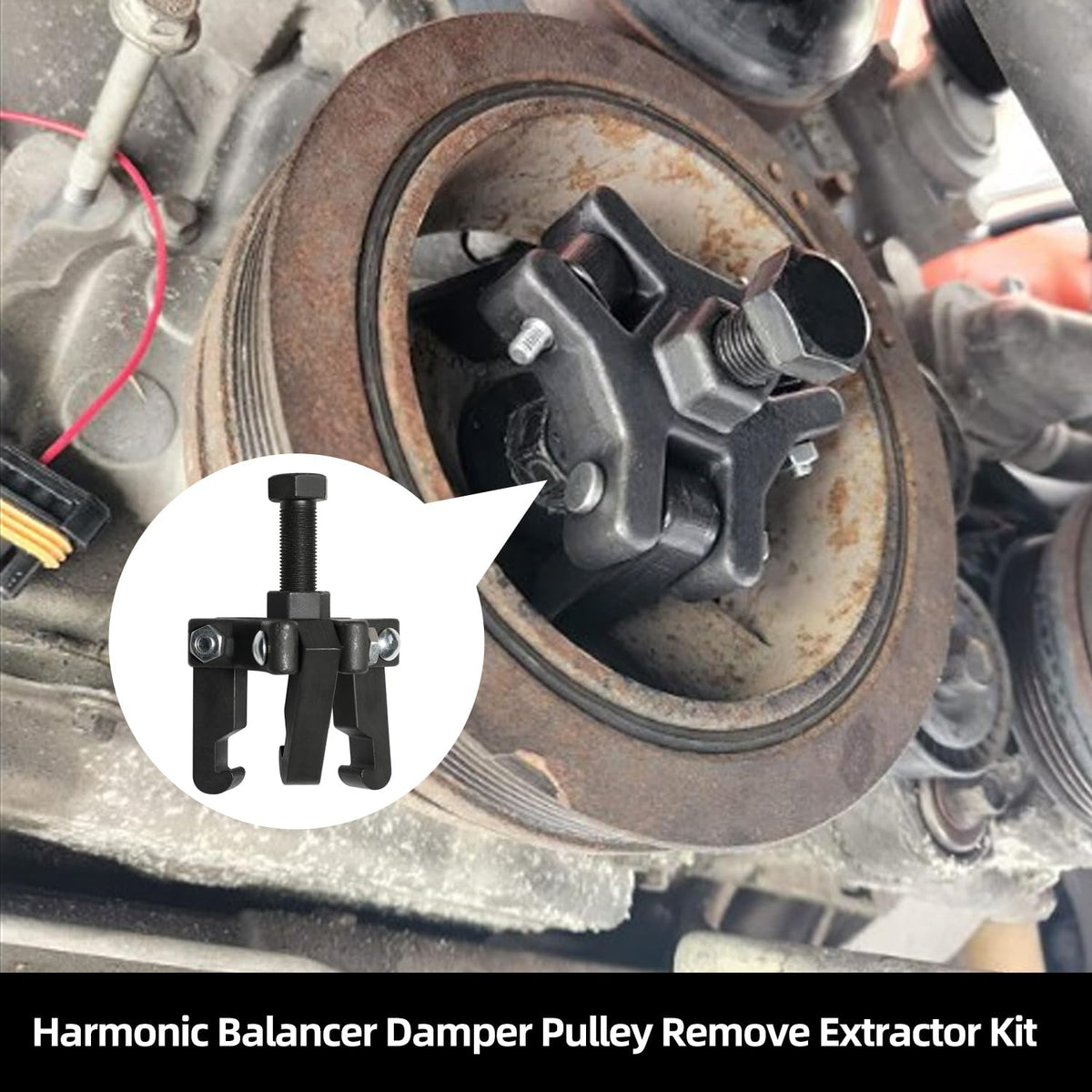 DPTOOL detail of central forcing bolt demonstrating controlled extraction benefit