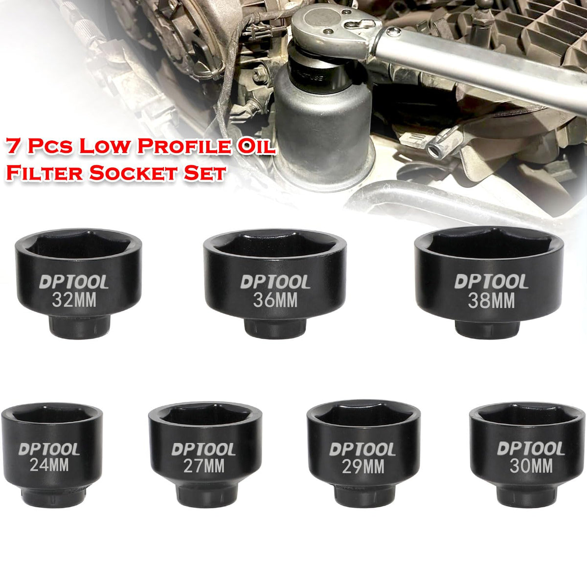 DPTOOL close-up of 6-point hex socket showing precise fit benefits