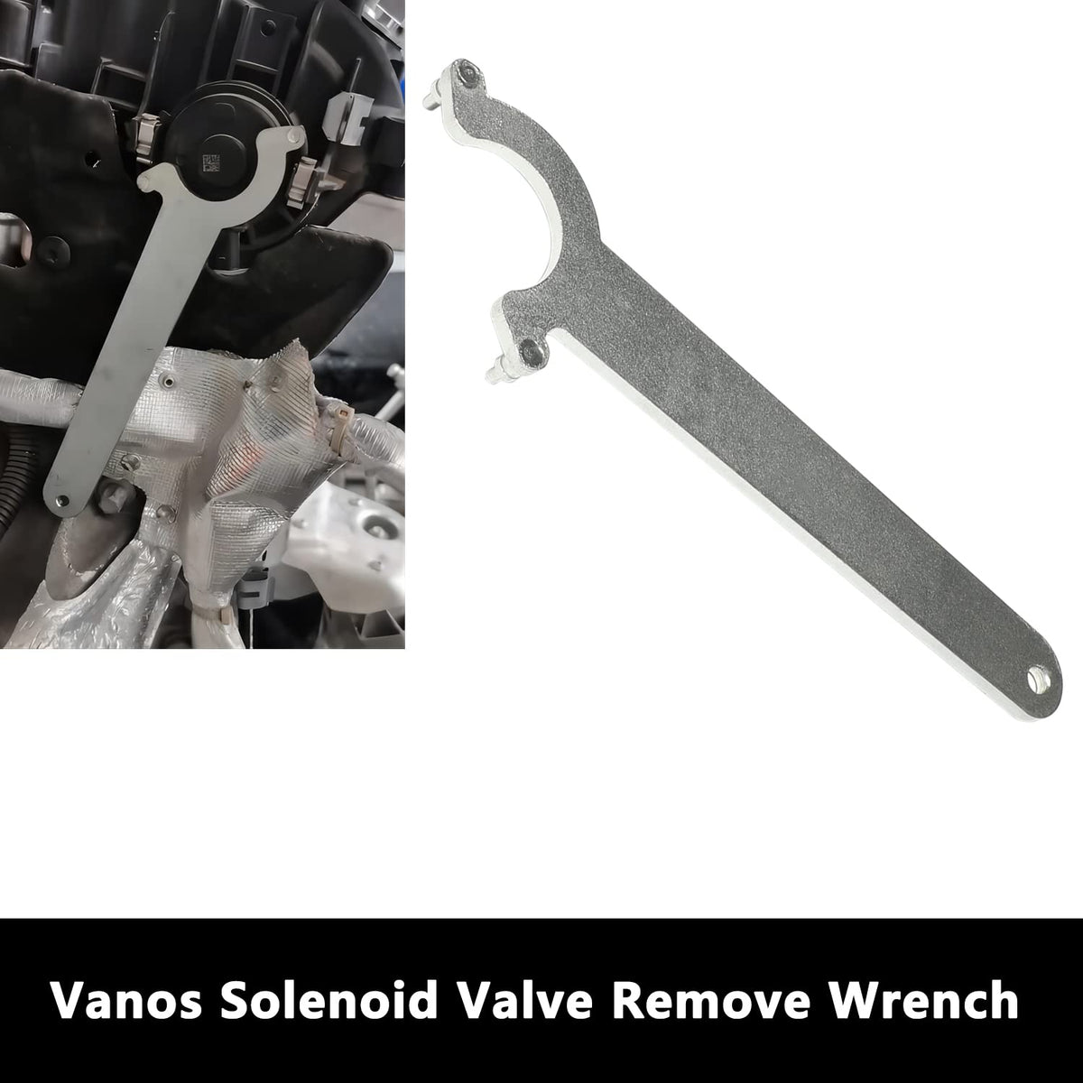 DPTOOL crankshaft barring tool installed on BMW engine for accurate TDC positioning benefit