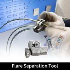 DPTOOL cutter and separator detail demonstrating clean cuts for better flare quality