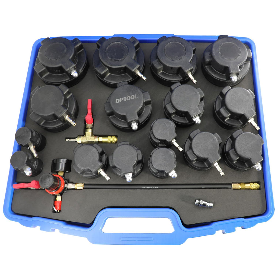 DPTOOL front case open showing full kit, organized for fast access and diagnosis