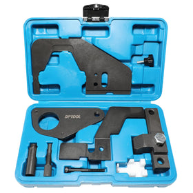 DPTOOL front view of complete timing tool kit for organized shop use