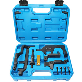 DPTOOL front-packed kit in case showing complete timing set and portability